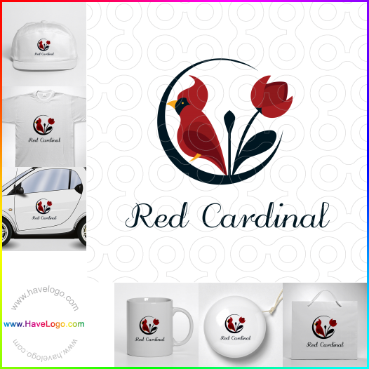 Compra un diseño de logo de Cardenal rojo 62406