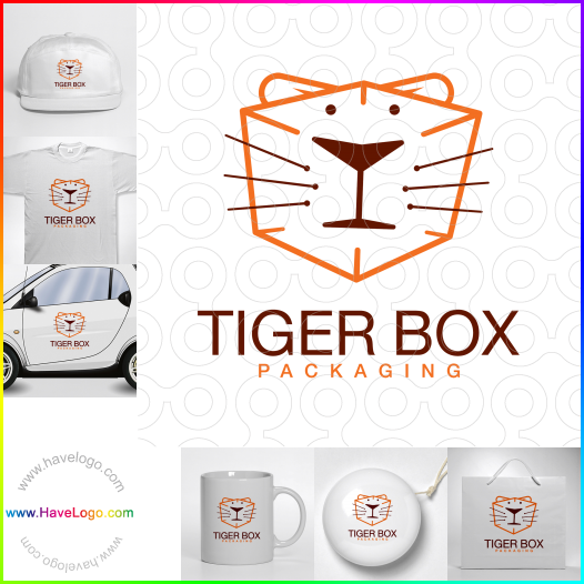Compra un diseño de logo de Tiger Box 66520