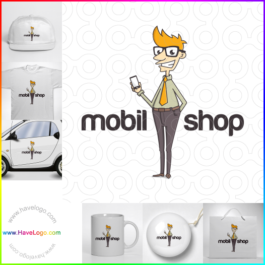 Compra un diseño de logo de mobil shop 62859