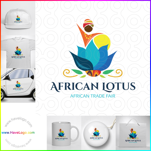 Koop een Afrikaanse Lotus logo - ID:64549