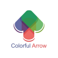 logo de Flecha colorida