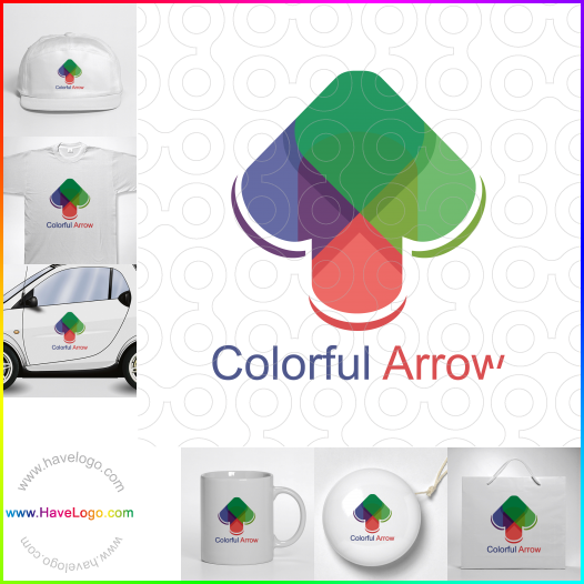Koop een Kleurrijke pijl logo - ID:65803