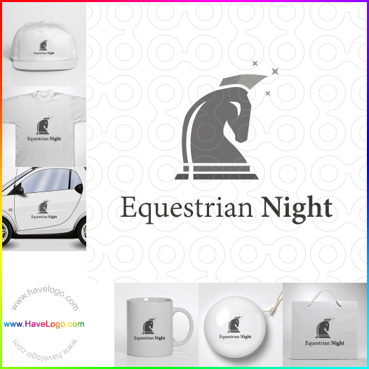 Compra un diseño de logo de Noche ecuestre 60316