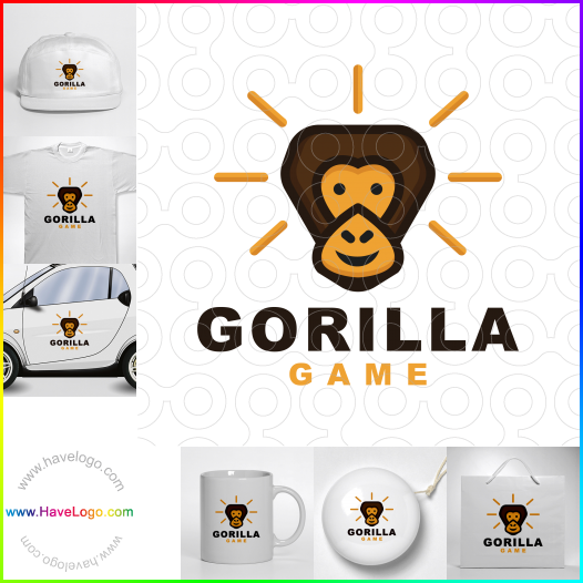 Compra un diseño de logo de Juego de gorila 61358