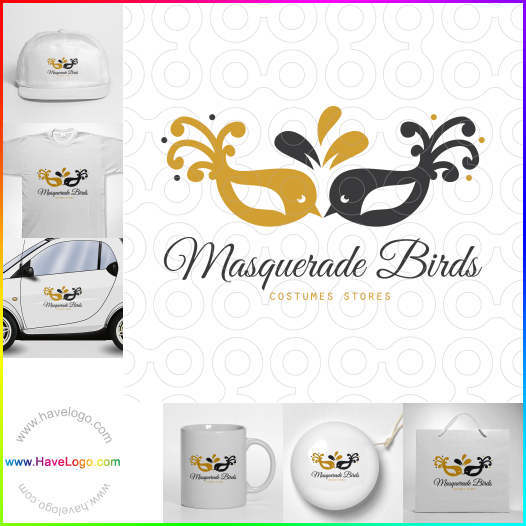 Compra un diseño de logo de Masquerade Birds 61495