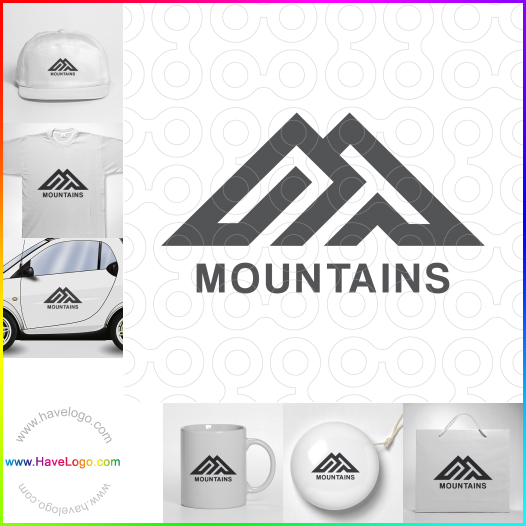 Compra un diseño de logo de Montañas 66154