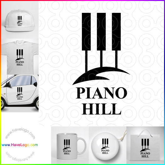 Compra un diseño de logo de Piano Hill 62538
