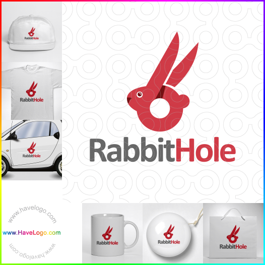 Compra un diseño de logo de Agujero del conejo 63138
