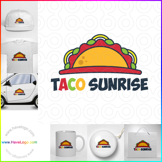 Compra un diseño de logo de Taco Sunrise 60676