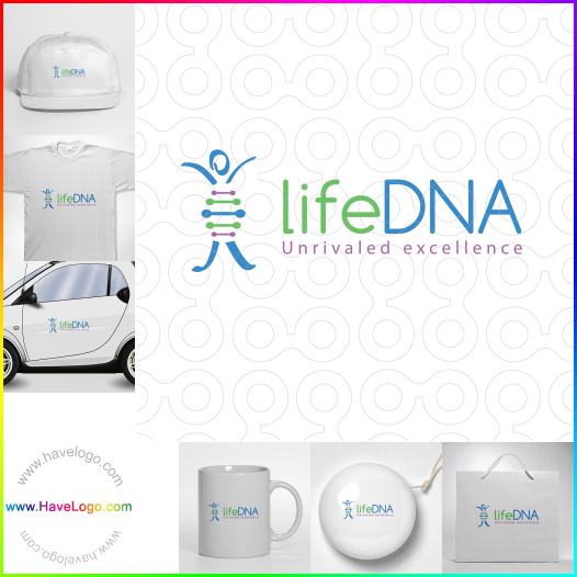 Compra un diseño de logo de laboratorio de ADN 47042