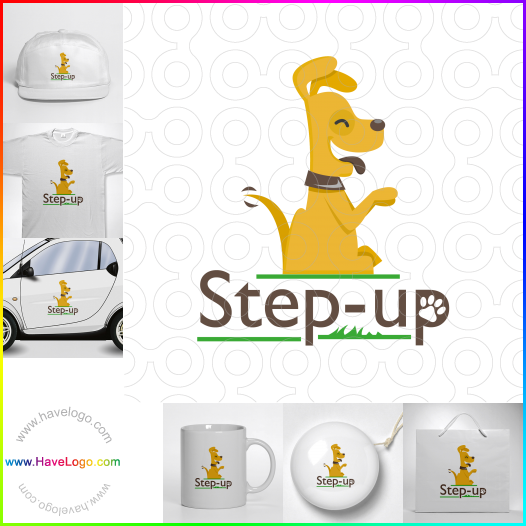 Acheter un logo de promenade du chien - 33487