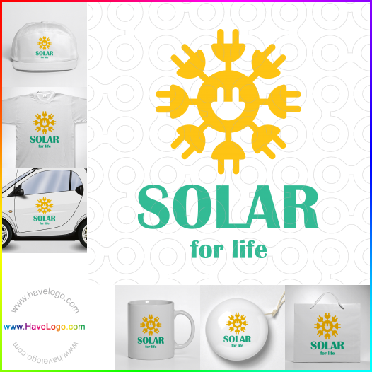 Acquista il logo dello pannello solare 49879