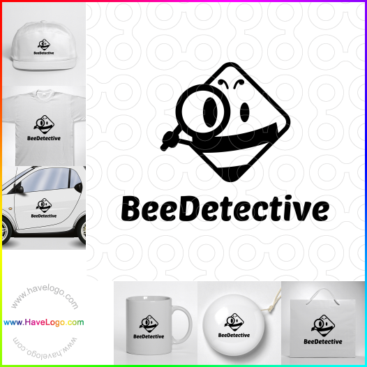 Compra un diseño de logo de Detective de abejas 63683