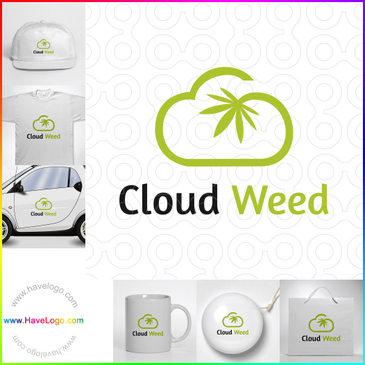 Acquista il logo dello Cloud Weed 64542