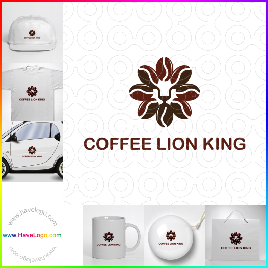 Compra un diseño de logo de Café león Rey 66266