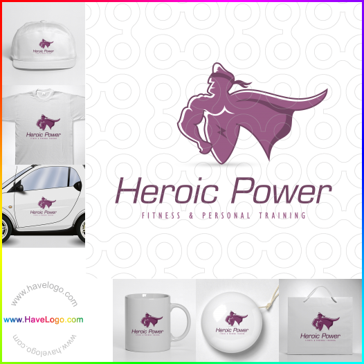 Compra un diseño de logo de Poder heroico 61963