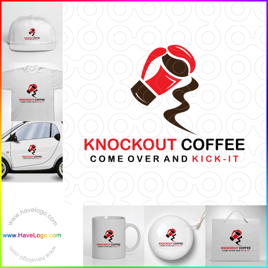 Compra un diseño de logo de Café Knockout 65597