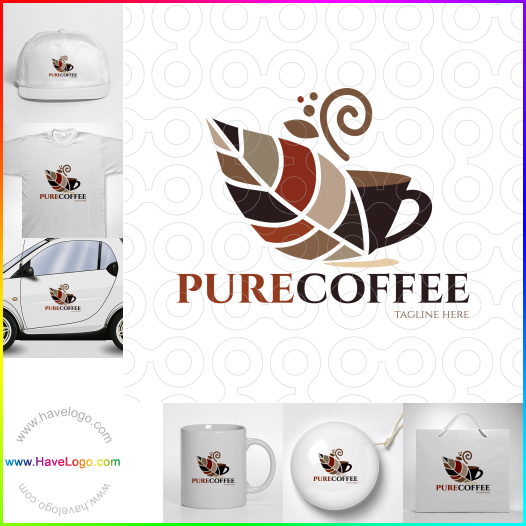 Compra un diseño de logo de Café puro 62088