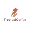 Logo marque de café brésilien