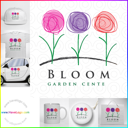 Compra un diseño de logo de Floral 55857