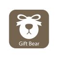 logo de regalo bowknot bear