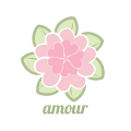 Logo boutique de fleurs de mariage