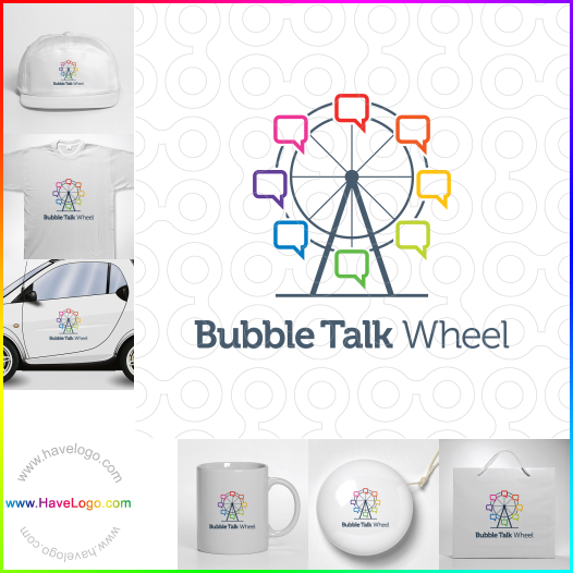 Compra un diseño de logo de Bubble Talk Wheel 59975