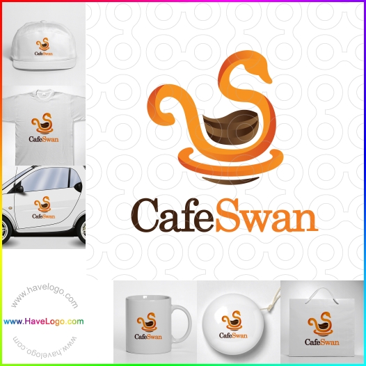 Compra un diseño de logo de Cafe Swan 61887