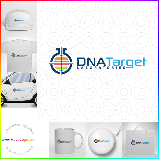 Compra un diseño de logo de Laboratorios Target de ADN 63624