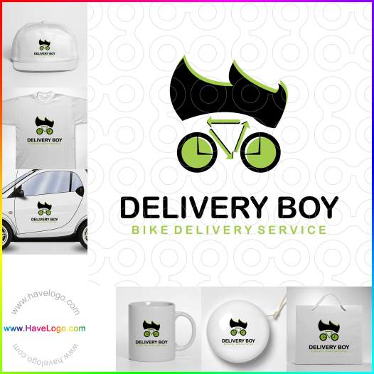 Compra un diseño de logo de Delivery Boy 65631
