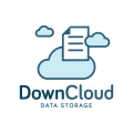 logo de Down Cloud Data Storage