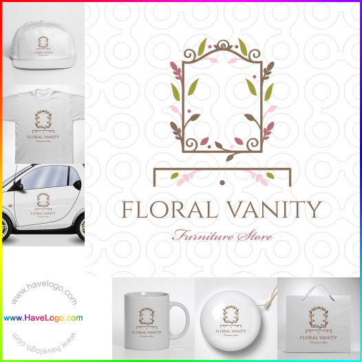 Compra un diseño de logo de Vanidad floral 64266