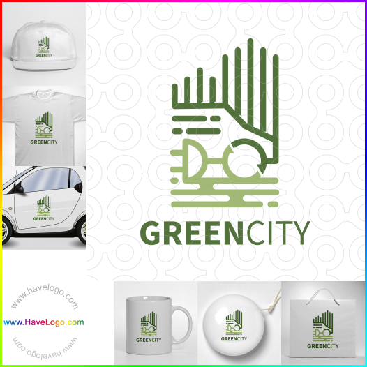 Compra un diseño de logo de Ciudad verde 65568