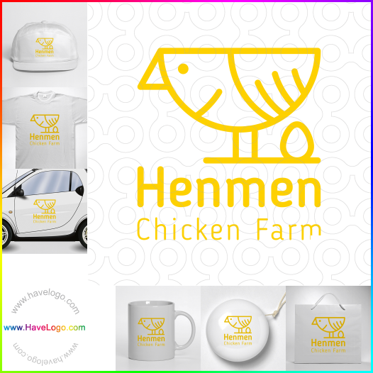 Compra un diseño de logo de Henmen Chicken Farm 63685