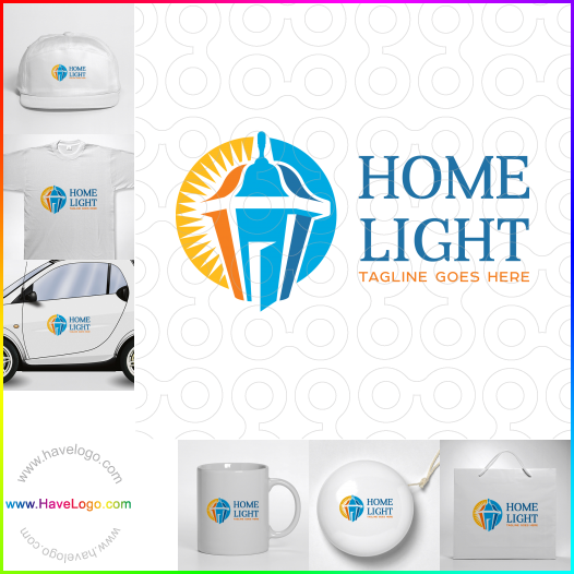 Compra un diseño de logo de Luz del hogar 62720
