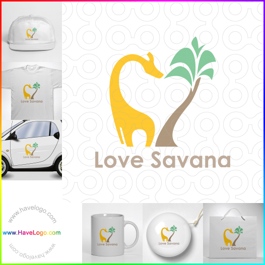 Compra un diseño de logo de Love Savana 62606