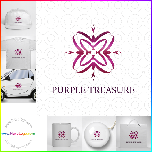 Compra un diseño de logo de Purple Treasure 66019