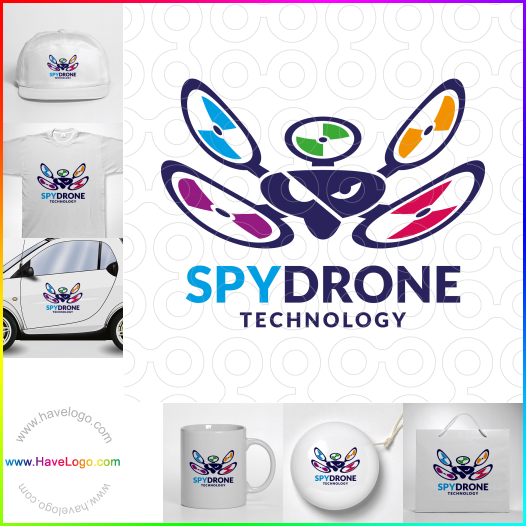 Compra un diseño de logo de Spy Drone 60752