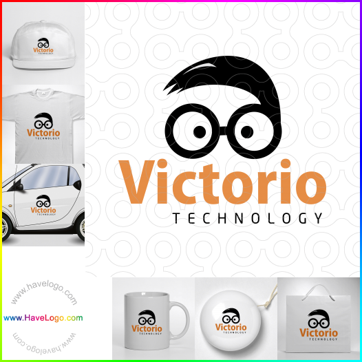 Compra un diseño de logo de Tecnología Victorio 65844