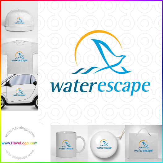 Compra un diseño de logo de Escape acuático 64675