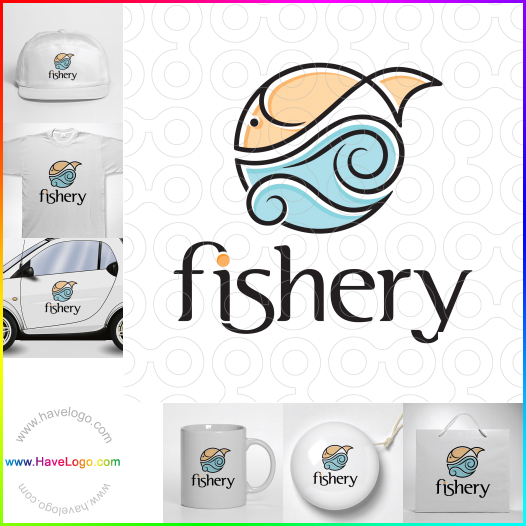 Compra un diseño de logo de pesca 33019