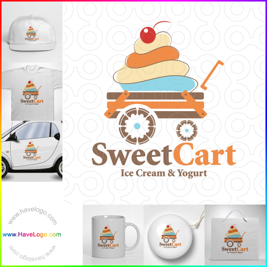 Acheter un logo de charrette de crème glacée - 38043