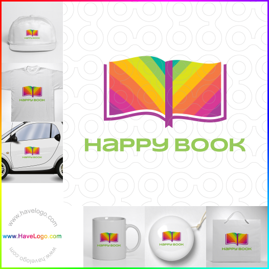 Compra un diseño de logo de libros ilustrados 25690