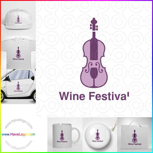 Compra un diseño de logo de festival de vinos 62941