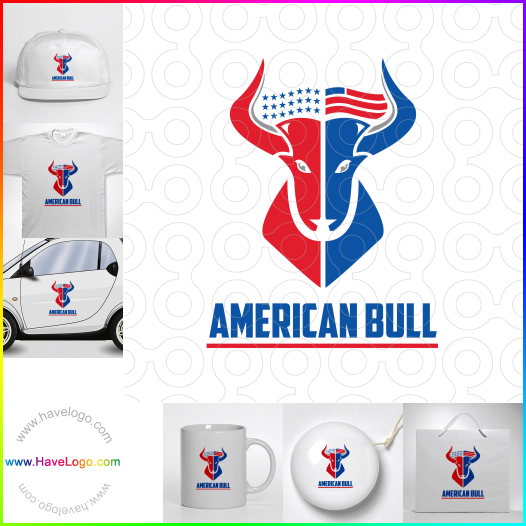 Compra un diseño de logo de American Bull 66148