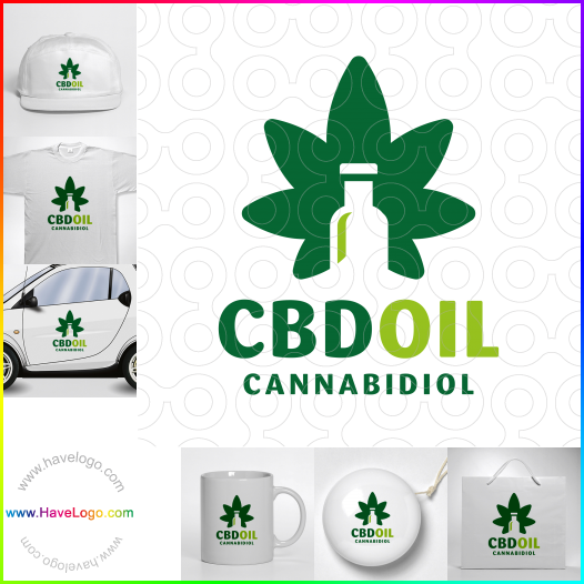 Compra un diseño de logo de CBD Oil Cannabidiol 60008