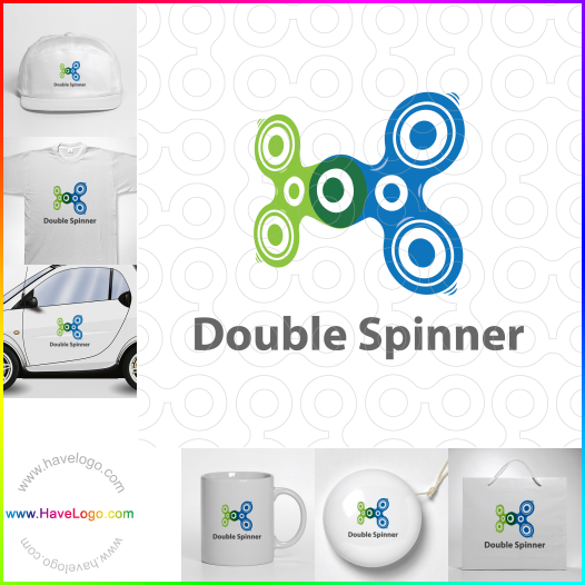 Koop een Double Spinner logo - ID:64617