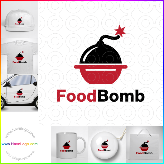 Compra un diseño de logo de Food Bomb 62910