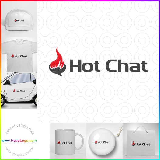 Compra un diseño de logo de Chat caliente 62221