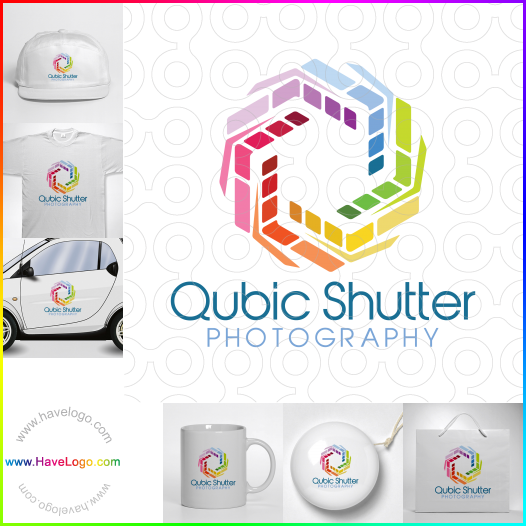 Compra un diseño de logo de Qubic Shutter 62520